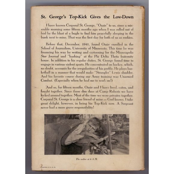 1944 C/O POSTMASTER, St. George, AUSTRALIAN WWII ARMY HUMOR w/Book Club Insert - Picture 2 of 9